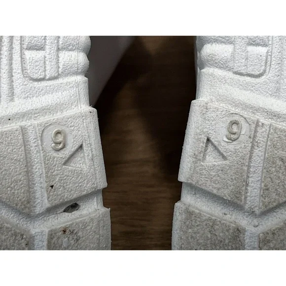 Koi‎ Footwear Women's Platform Ankle Boots Size 9 White Lace Up Lug Sole - Picture 5 of 16